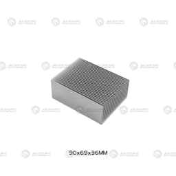 Electronic Radiator Aluminum Dense Teeth Heatsink Extruded Heat Sink Computer Water Cooling System 100/120/150/200/300x69x36MM