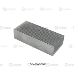 Electronic Radiator Aluminum Dense Teeth Heatsink Extruded Heat Sink Computer Water Cooling System 100/120/150/200/300x69x36MM