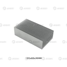 Electronic Radiator Aluminum Dense Teeth Heatsink Extruded Heat Sink Computer Water Cooling System 100/120/150/200/300x69x36MM