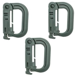 Outdoor GRIMLOC Molle Carabiner D Locking Ring Plastic Clip Snap Type Ring Buckle Carabiner Keychain ITW Fastener Bag Buckle