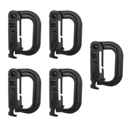 Outdoor GRIMLOC Molle Carabiner D Locking Ring Plastic Clip Snap Type Ring Buckle Carabiner Keychain ITW Fastener Bag Buckle