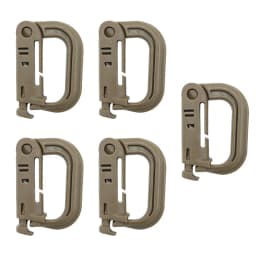 Outdoor GRIMLOC Molle Carabiner D Locking Ring Plastic Clip Snap Type Ring Buckle Carabiner Keychain ITW Fastener Bag Buckle