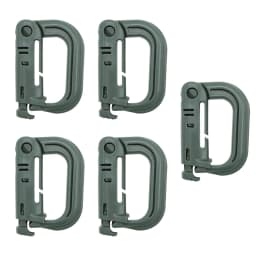 Outdoor GRIMLOC Molle Carabiner D Locking Ring Plastic Clip Snap Type Ring Buckle Carabiner Keychain ITW Fastener Bag Buckle