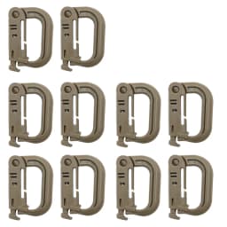 Outdoor GRIMLOC Molle Carabiner D Locking Ring Plastic Clip Snap Type Ring Buckle Carabiner Keychain ITW Fastener Bag Buckle
