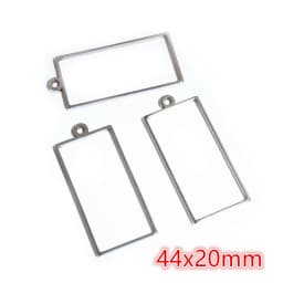 10pcs Oval Round Heart Moon Geometric Shape Stainless Steel Frame Bezel Rings For DIY Neckalce Pendant Charms Jewelry Makings
