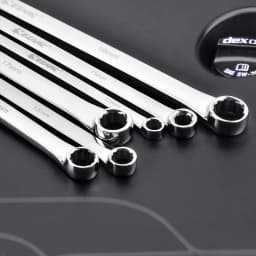 EZARC Extra Long Double Ring Box End Spanner Aviation Wrench Strong Power Less Effort Metric 8-10 9-11 12-13 14-15 16-17 18-19mm