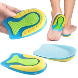 Silicone Gel Insoles for Heel Spurs Fascitis Plantar Pain Relief Treatment Inserts Heel Cup Cushion Height Increase Shoe Insoles