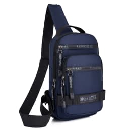 Chest Bag For Men New Large Capacity Shoulder Korean Version Travel Lightweight Nylon Crossbody Bag Backpack