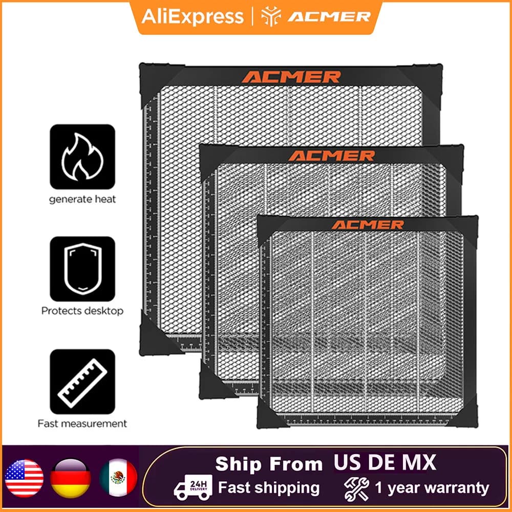 ACMER Laser Honeycomb Working Table Universal Honeycomb Bed Panel For CO2 Or Diode Cutting Laser Engraer Accessories Protection