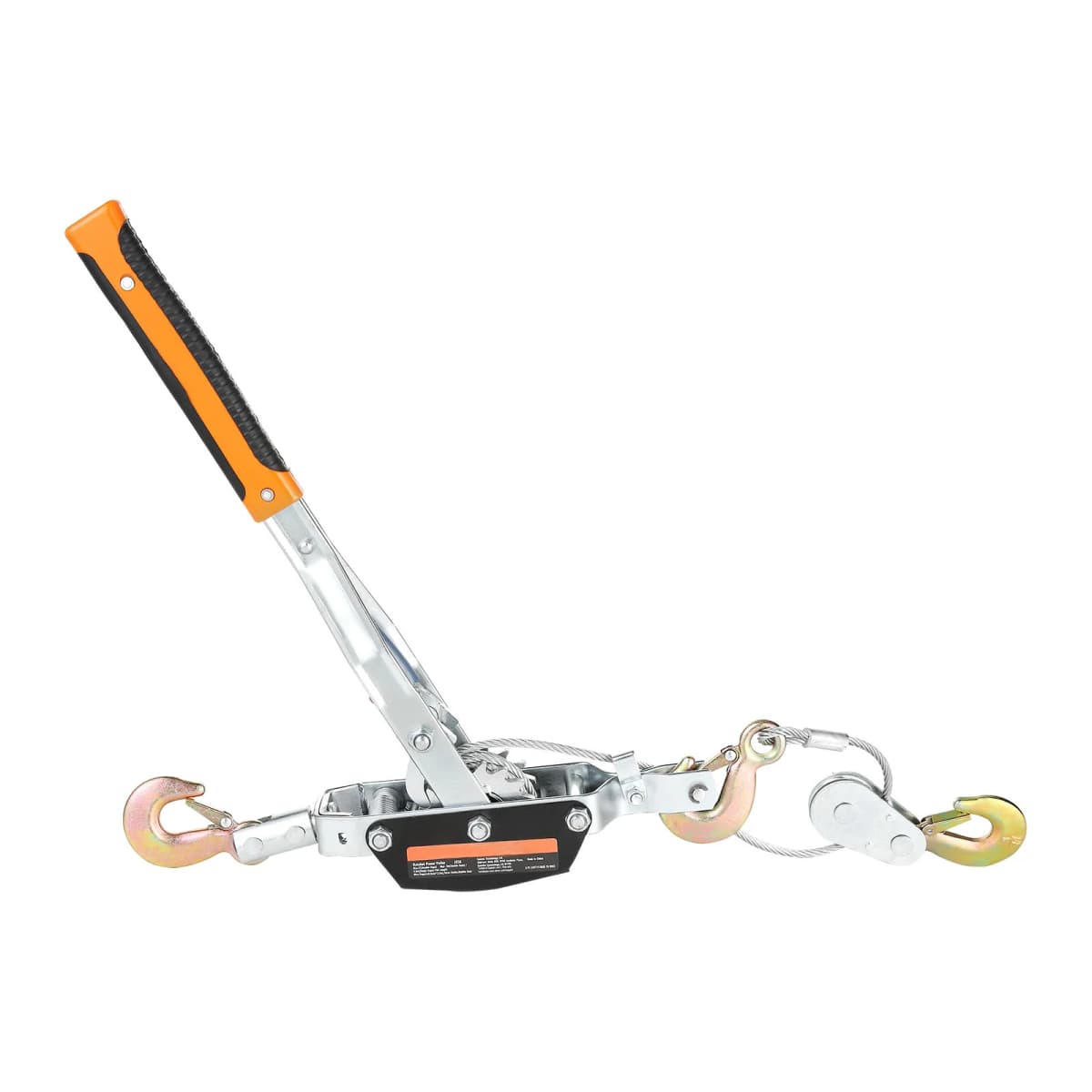 SucceBuy 2T/5T Come Along Winch Ratchet Power Puller Tool with 11.5ft Steel Cable Automotive Hoist Cable Puller for Vehicle Rescue