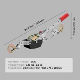 SucceBuy 2T/5T Come Along Winch Ratchet Power Puller Tool with 11.5ft Steel Cable Automotive Hoist Cable Puller for Vehicle Rescue