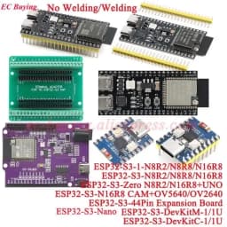 ESP32-S3 Development Boards with Expansion Adapter Kit 2.4G Wifi BT Module ESP32-S3-WROOM-1 N8R2/8 N16R8 44Pin Type-C ESP32S3
