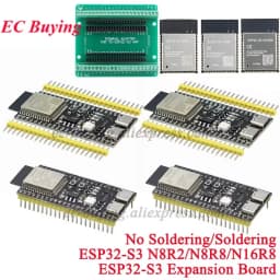 ESP32-S3 Development Boards with Expansion Adapter Kit 2.4G Wifi BT Module ESP32-S3-WROOM-1 N8R2/8 N16R8 44Pin Type-C ESP32S3