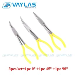 11 Inch Straight Tip 25 45 90 Degree Bent O Shape Multi-functional Needle Nose Plier Mechanics Hand Tools