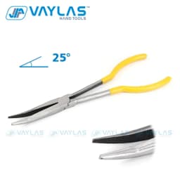11 Inch Straight Tip 25 45 90 Degree Bent O Shape Multi-functional Needle Nose Plier Mechanics Hand Tools