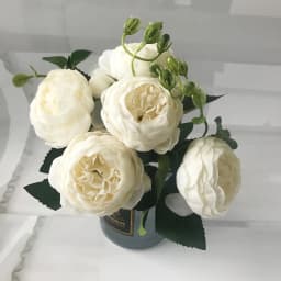 30cm Rose Pink Silk Peony Artificial Flowers Bouquet 5 Big Head and 4 Bud Cheap Fake Flowers for Home Wedding Decoration Indoor