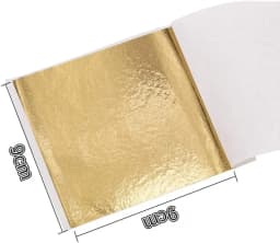 9x9cm 100/500 Sheets Practical K Pure Shiny Gold Leaf for Gilding Funiture Lines Wall Crafts Handicrafts Decoration