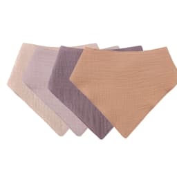 Baby Infant Cotton Bib Newborn Solid Color Triangle Scarf Feeding Saliva Towel Bandana Burp Cloth Boys Girls Gift 3/4/5pcs/Set