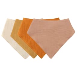 Baby Infant Cotton Bib Newborn Solid Color Triangle Scarf Feeding Saliva Towel Bandana Burp Cloth Boys Girls Gift 3/4/5pcs/Set