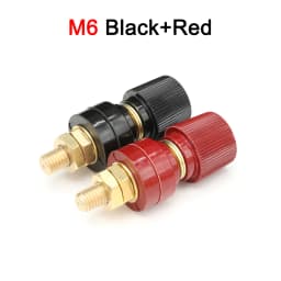 Wire Binding Post Thread Screw M5 M6 M8 M10 Lithium Battery Weld Inverter Clamps Power Supply Connect Terminal Splice Black Red