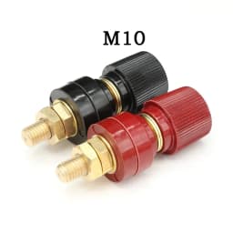 Wire Binding Post Thread Screw M5 M6 M8 M10 Lithium Battery Weld Inverter Clamps Power Supply Connect Terminal Splice Black Red