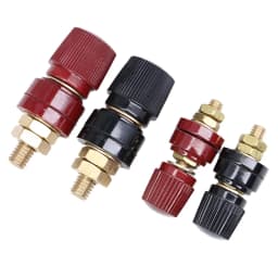Wire Binding Post Thread Screw M5 M6 M8 M10 Lithium Battery Weld Inverter Clamps Power Supply Connect Terminal Splice Black Red