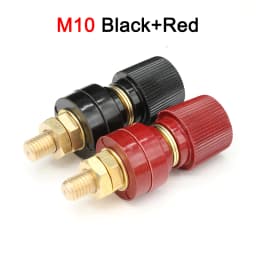 Wire Binding Post Thread Screw M5 M6 M8 M10 Lithium Battery Weld Inverter Clamps Power Supply Connect Terminal Splice Black Red