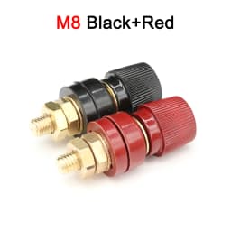 Wire Binding Post Thread Screw M5 M6 M8 M10 Lithium Battery Weld Inverter Clamps Power Supply Connect Terminal Splice Black Red