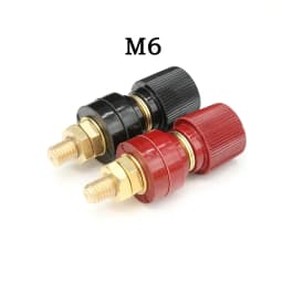 Wire Binding Post Thread Screw M5 M6 M8 M10 Lithium Battery Weld Inverter Clamps Power Supply Connect Terminal Splice Black Red