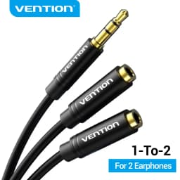 Vention Audio Splitter Jack 3.5 Cable Male to Female Double Jack for Laptop Speaker Headphone Splitter Aux Cable 3 5 Jack Cable