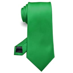 KAMBER Men's Tie Solid Color 8cm Silk Jacquard Necktie Green Red Ties for Men Formal Business Wedding Accessories Drop Shipping