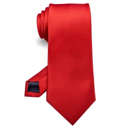 KAMBER Men's Tie Solid Color 8cm Silk Jacquard Necktie Green Red Ties for Men Formal Business Wedding Accessories Drop Shipping