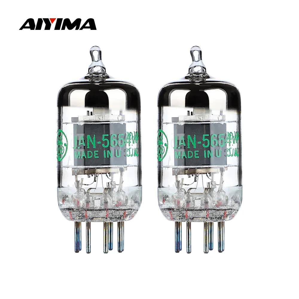 AIYIMA 1 Pair GE 5654W Vacuum Tubes Valve Vacuum Electronic Tube Upgrade For 6J1 6m1 6AK5 6J1P EF95 Pairing Audio Amplifiers