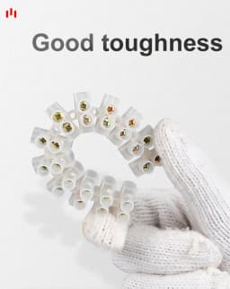 12 Position Barrier Screw X3-1012 Nylon Plastic Terminal Block 20A Transparent White Copper 380V Wire Connector Dual Row