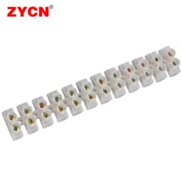 12 Position Barrier Screw X3-1012 Nylon Plastic Terminal Block 20A Transparent White Copper 380V Wire Connector Dual Row