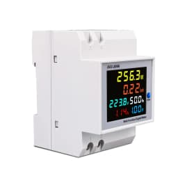 6IN1 din rail AC monitor 110V 220V 380V 100A Voltage Current Power Factor Active KWH Electric energy Frequency meter VOLT AMP