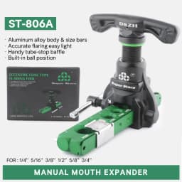 DSZH ST-R806FT 806A Copper Pipe Expander Set Air Conditioner Metric Reamer Flare Tool Pipe Flaring Tool Set Tube Expander Tools
