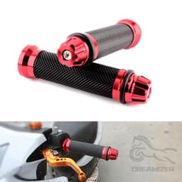 1 Pair Anti-Slip Motorcycle Grips Hand Handlebar Bar Bicycle Rubber Motorcycle Mountain Cycle Handle Handlebar Bar Grips