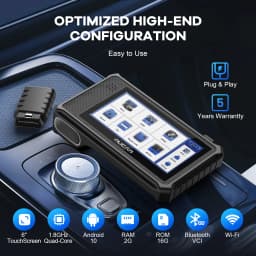 MUCAR VO6 Professional Car Diagnostic Tools Full System Diagnose 28 Resets Life Free Update Obd2 Scanner Auto VIN Code Reader