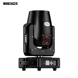 New Arrival SHEHDS 2PCS Bulb MINI 230W 7R Beam Moving Head Lighting with Flight Case Rainbow Wedding Nightclub Theater Disco