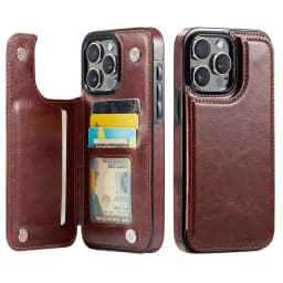 Wallet Card Holder Case for iPhone 16 15 14 13 12 11 Pro Max XS XR Leather Cover