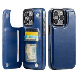 Wallet Card Holder Case for iPhone 16 15 14 13 12 11 Pro Max XS XR Leather Cover