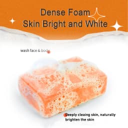 AILKE Skin Whitening Handmade Soap -Organic Papaya Soap For Black Spots, Clean Stains, Improves Dull Skin, Face & Body & Hands