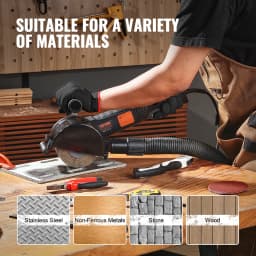 SucceBuy Burnishing Polishing Machine Variable Speed Surface Conditioning Tool Electric Metal Burnishing Machine for Wood Steel