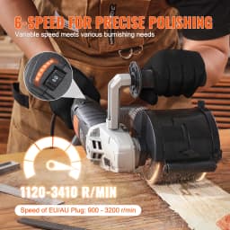 SucceBuy Burnishing Polishing Machine Variable Speed Surface Conditioning Tool Electric Metal Burnishing Machine for Wood Steel