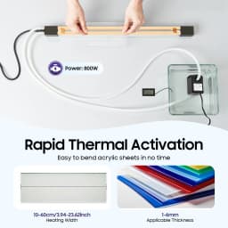 220V/110V Acrylic Heat Bending Machine, Portable PVC Plastic Board Heater Bender for Sign Display Cabinet Making