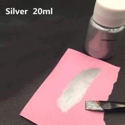 20ML Gold Metallic Acrylic Paint Waterproof Not Faded for Statuary Coloring DIY Hand Painted Clothes Liquid Graffiti Pigments