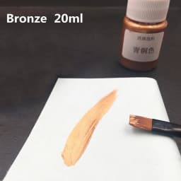 20ML Gold Metallic Acrylic Paint Waterproof Not Faded for Statuary Coloring DIY Hand Painted Clothes Liquid Graffiti Pigments