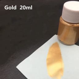 20ML Gold Metallic Acrylic Paint Waterproof Not Faded for Statuary Coloring DIY Hand Painted Clothes Liquid Graffiti Pigments