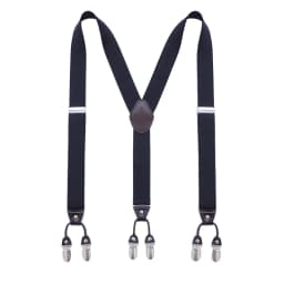 Vintage Suspenders for Men Heavy Duty Big Tall 3.5*120cm Wide Y Back 6 Metal Clips Adjustable Elastic Trouser Braces Strap Belt